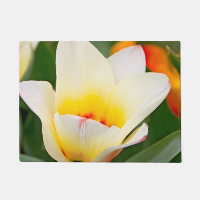 White Tulip Doormat (Front)