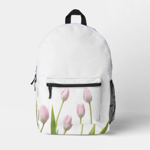 White Tulip Flower Backpack