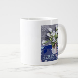 White Tulips 1994 Large Coffee Mug