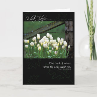 White Tulips by Anna Wight Card
