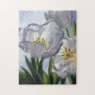“White Tulips” Jigsaw Puzzle
