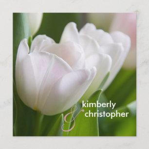 White Tulips • Wedding Invitation