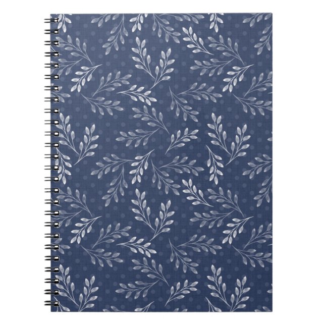 White twigs on blue. notebook (Front)