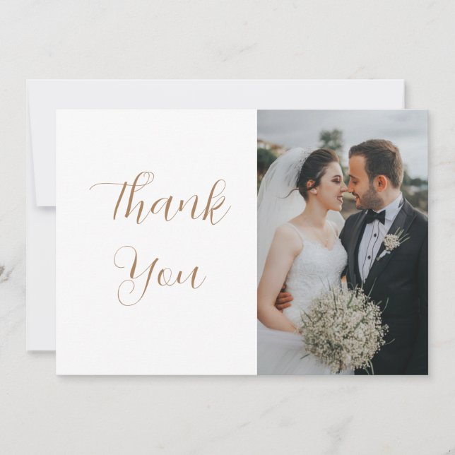 White Two Photo  Holiday Card (Front)