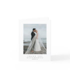 White Ultra Minimal Single Photo Wedding
