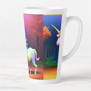 White Unicorn Horse-37474 Latte Mug