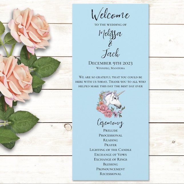 White UnicornPink Flowers Blue Programme (Creator Uploaded)