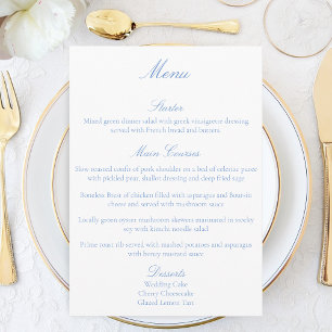 White Unicorns Love Couple Menu