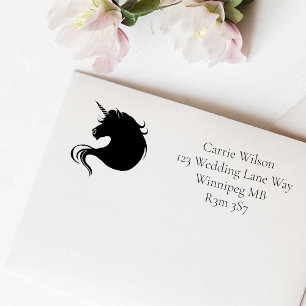 White Unicorns Love Self-inking Stamp