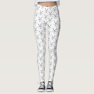 White unusual Leggings