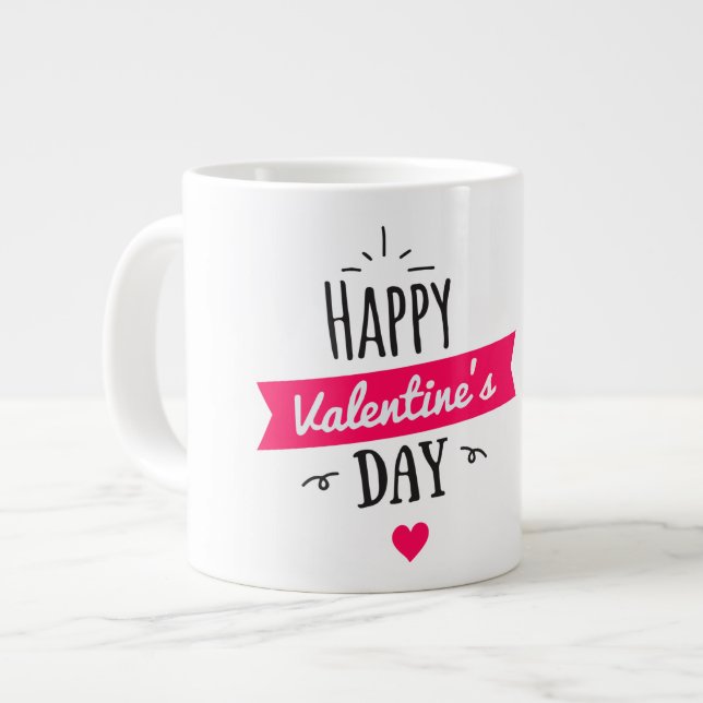 White Valentine's Day Mugs to you (Front Left)