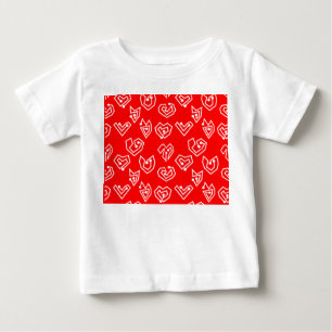 White Valentine's Mazes Baby T-Shirt