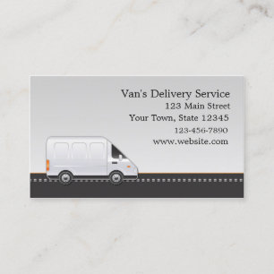 White Van, Delivery Service Business Card