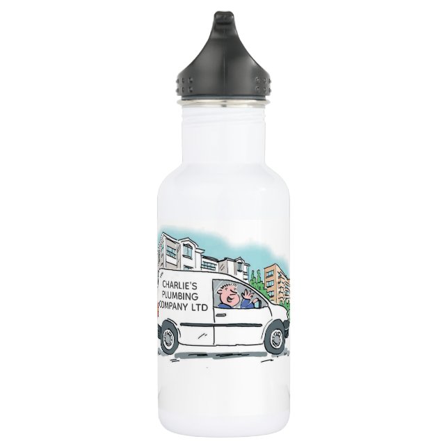 White Van Man Business Promotional 532 Ml Water Bottle (Right)
