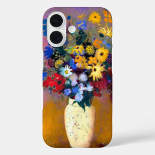 White Vase with Flowers Odilon Redon iPhone 16 Case