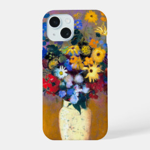 White Vase with Flowers Odilon Redon iPhone 15 Case