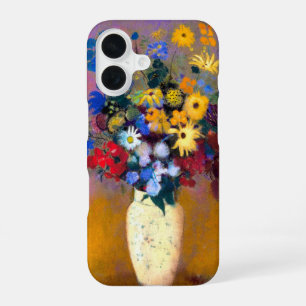 White Vase with Flowers Odilon Redon iPhone 16 Case