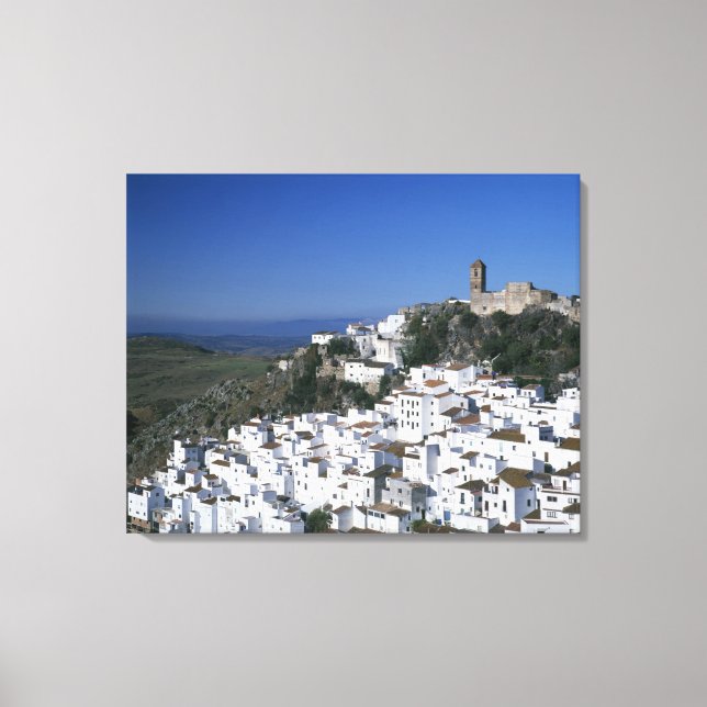 White Village of Casares, Andalusia, Spain 2 Canvas Print (Front)