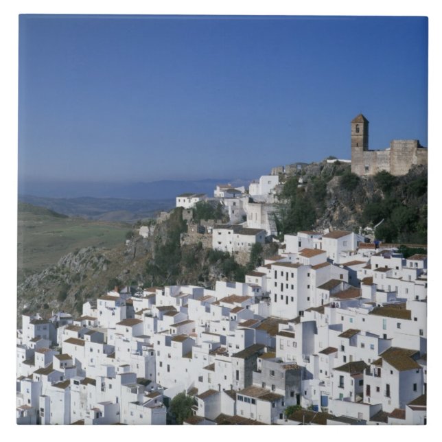 White Village of Casares, Andalusia, Spain 2 Tile (Front)