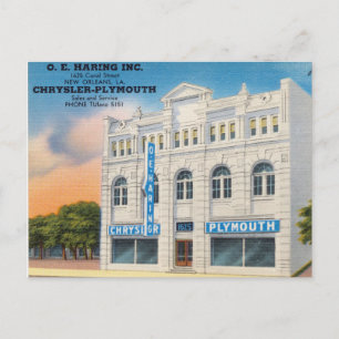 White Vintage Building, New Orleans, Louisiana Postcard