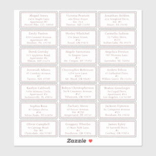 White Vintage Fall Baby Shower Guest Address