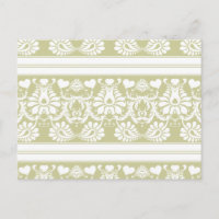 White Vintage Floral Wedding Favours
