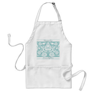 White Vintage Floral Wedding Favours Standard Apron
