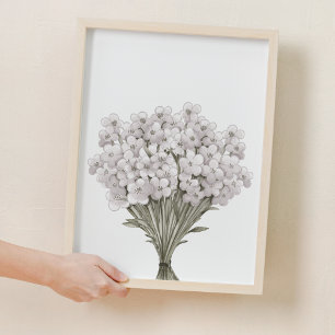 White Vintage Wildflower Nursery Decor