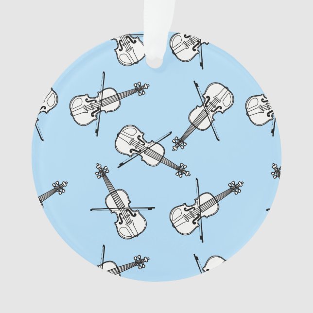 White Violins Ornament (Front)