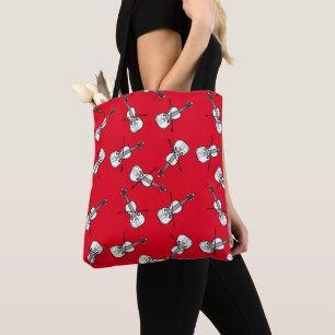 White Violins Tote Bag
