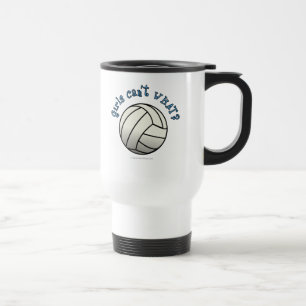 White Volleyball Team Travel Mug