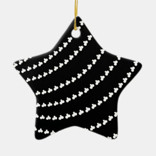 White Vortex Ceramic Tree Decoration