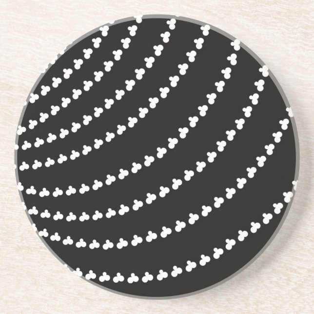 White Vortex Coaster (Front)
