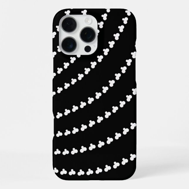 White Vortex iPhone Case (Back)