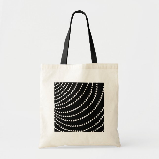 White Vortex Tote Bag (Front)