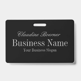 White w Midnight Blue reverses to Black w Silver ID Badge