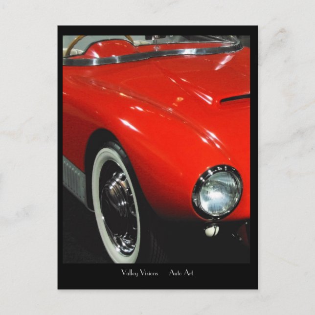 White Wall Tire Postcard (Front)