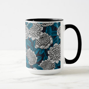 White waratah flowers mug