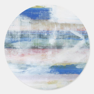 White Wash II Classic Round Sticker