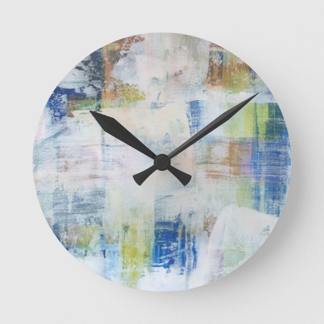 White Wash III Round Clock (Front)