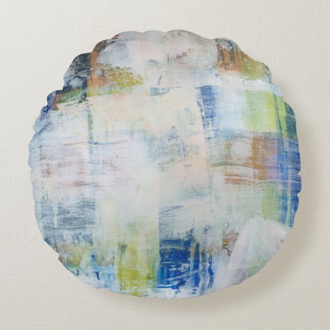 White Wash III Round Cushion (Front)