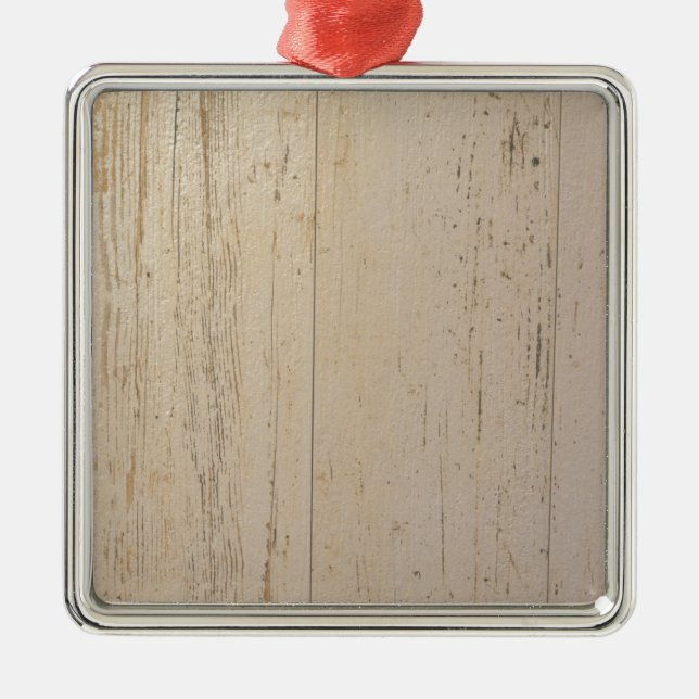 White Washed Textured Wood Grain Metal Tree Decoration (Front)