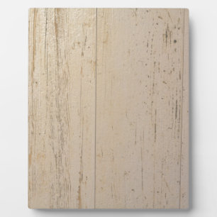 White Washed Textured Wood Grain Plaque