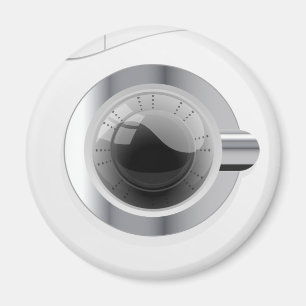 White Washing Machine Magnet