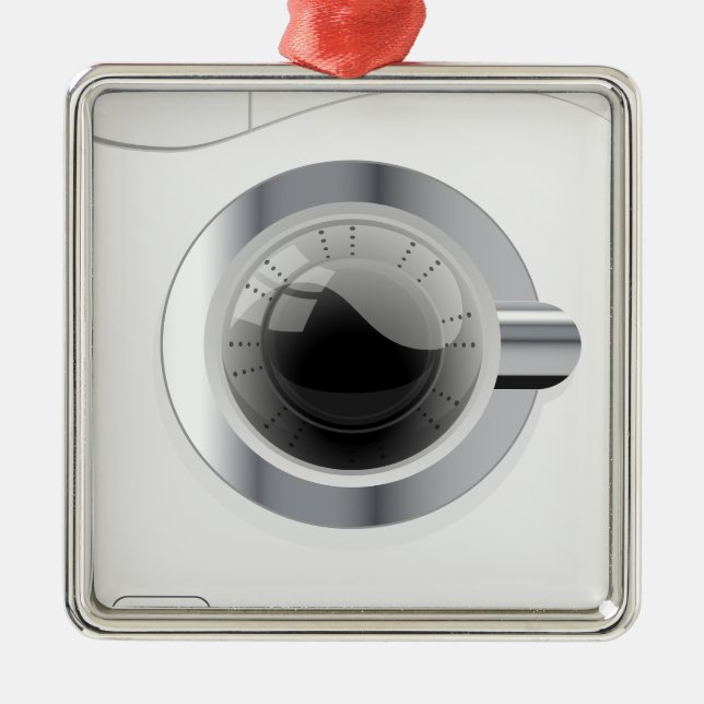 White Washing Machine Metal Tree Decoration (Front)