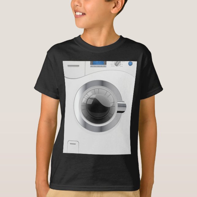White Washing Machine T-Shirt (Front)