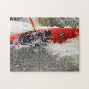 White Water Kayak Adventure - 11 x 14 Jigsaw Puzzle