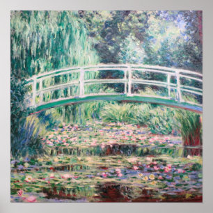 White Water Lilies Claude Monet Poster