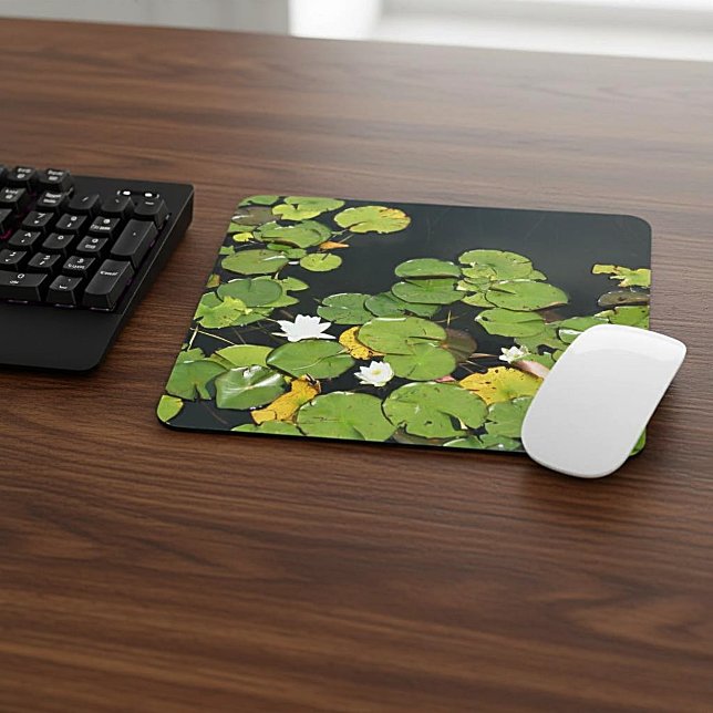 White Water Lilies Photo Mouse Mat (Creator Uploaded)