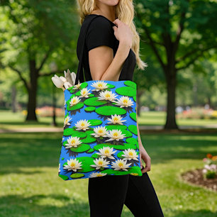 White Water Lilies Tote Bag